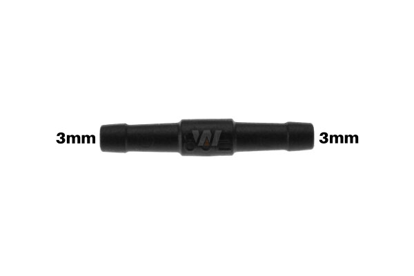 WamSter® I Schlauchverbinder Pipe Connector 3mm Durchmesser