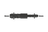 WamSter® I Schlauchverbinder Pipe Connector reduziert 6mm 4mm Durchmesser