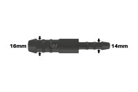 WamSter® I Schlauchverbinder Pipe Connector reduziert 16mm 14mm Durchmesser