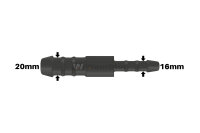 WamSter® I Schlauchverbinder Pipe Connector reduziert 20mm 16mm Durchmesser