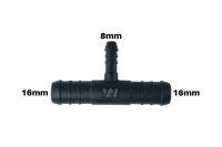 WamSter® T Schlauchverbinder Pipe Connector reduziert 16mm 16mm 8mm Durchmesser