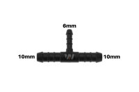 WamSter® T Schlauchverbinder Pipe Connector reduziert 10mm 10mm 6mm Durchmesser