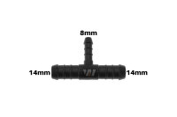 WamSter® T Schlauchverbinder Pipe Connector reduziert 14mm 14mm 8mm Durchmesser