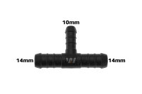 WamSter® T Schlauchverbinder Pipe Connector reduziert 14mm 14mm 10mm Durchmesser