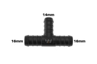 WamSter® T Schlauchverbinder Pipe Connector reduziert 16mm 16mm 14mm Durchmesser