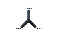 WamSter® Y Schlauchverbinder Pipe Connector 3mm Durchmesser