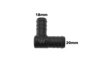 WamSter® L 90° Schlauchverbinder Pipe Connector reduziert 20mm 18mm Durchmesser