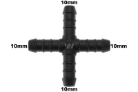 WamSter® X Schlauchverbinder Pipe Connector 10mm Durchmesser