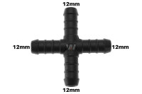 WamSter® X Schlauchverbinder Pipe Connector 12mm Durchmesser