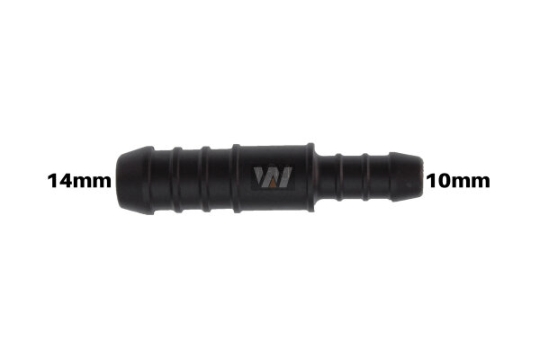 WamSter® I Schlauchverbinder Pipe Connector reduziert 14mm 10mm Durchmesser