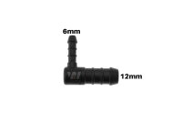 WamSter® L 90° Schlauchverbinder Pipe Connector reduziert 12mm 6mm Durchmesser