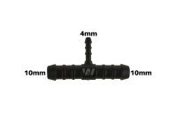 WamSter® T Schlauchverbinder Pipe Connector reduziert 10mm 10mm 4mm Durchmesser